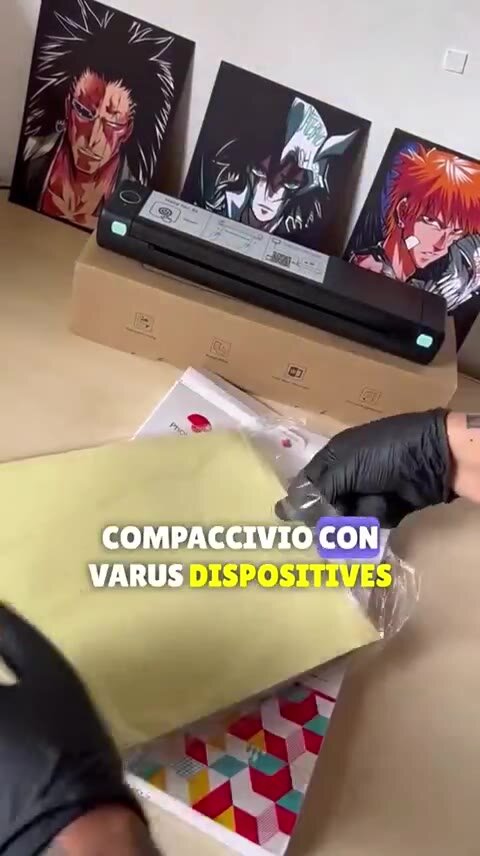 Phomemo M08F tattoo-stencilprinter — video